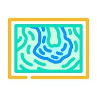 hydrogéologique Plans hydrogéologue Couleur icône vecteur illustration