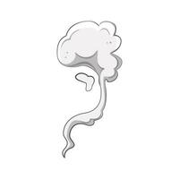 environnement fumée nuage dessin animé vecteur illustration