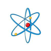 moléculaire atome dessin animé vecteur illustration