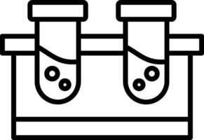 icône de vecteur de tubes à essai