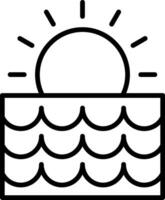 icône de vecteur de lever de soleil