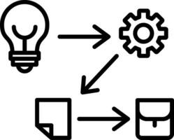 icône de vecteur de processus