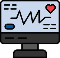 icône de vecteur d'électrocardiogramme