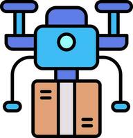icône de vecteur de livraison de drone