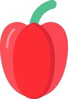 icône de vecteur de poivron rouge
