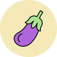 icône de vecteur d'aubergine