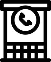 icône de vecteur de cabine téléphonique