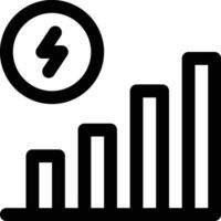 énergie consommation vecteur icône