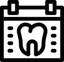 icône de vecteur de rendez-vous de dentiste