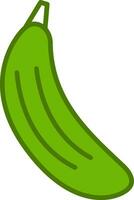 Zucchini vecteur icône