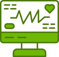 icône de vecteur d'électrocardiogramme