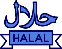 icône de vecteur halal