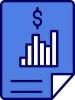 icône de vecteur de rapport financier