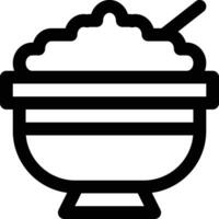 icône de vecteur de repas