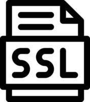 ssl fichier vecteur icône