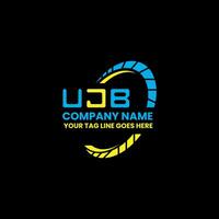 ujb lettre logo vecteur conception, ujb Facile et moderne logo. ujb luxueux alphabet conception