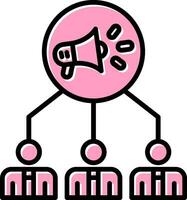 icône de vecteur de relations publiques