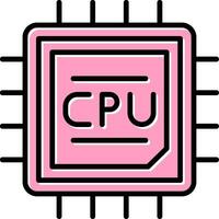 icône de vecteur de processeur