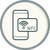 nfc vecteur icône