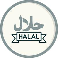 icône de vecteur halal