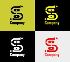 s logotype, éléments Couleur variation abstrait icône. moderne logotype, affaires modèle. vecteur