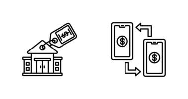 de location et transaction icône vecteur