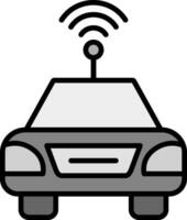 icône de vecteur de voiture autonome