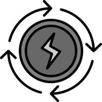 icône de vecteur d'énergie renouvelable