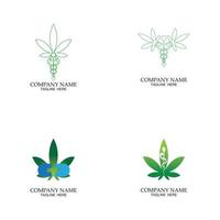 marijuana médicale, illustration d'icône de symbole médical de cannabis vecteur