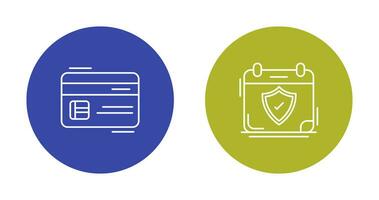 crédit carte et période temps icône vecteur