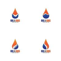modèle d'icône de vecteur de conception de logo de pétrole et de gaz