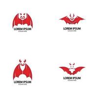 modèle d'icône de vecteur de logo de diable