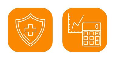 comptabilité et santé icône vecteur