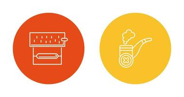 roulant le tabac et non cigare icône vecteur