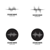 illustration vectorielle des ondes sonores vecteur