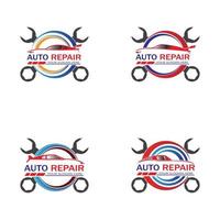 vecteur de logo de réparation automatique. modèle de logo automobile