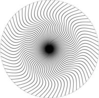 fond hypnotique noir et blanc. illustration vectorielle vecteur