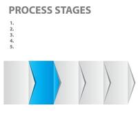 concept d'étapes de processus métier. illustration vectorielle vecteur