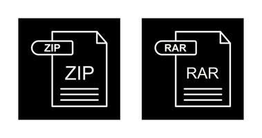 Zip *: français et rar icône vecteur