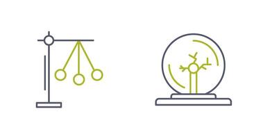pendule et plasma Balle icône vecteur