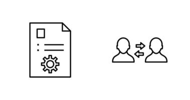 contenu la gestion et consultant prestations de service icône vecteur