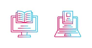 moniteur et portable icône vecteur