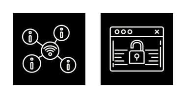 Wifi et mot de passe icône vecteur