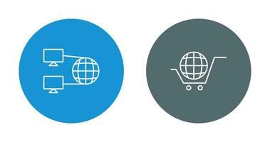 l'Internet connectivité et global icône vecteur