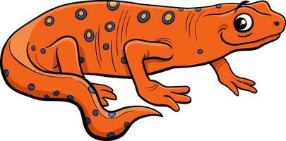 triton salamandre animal personnage dessin animé illustration vecteur