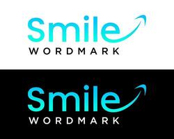 sourire mot-symbole lettre e monogramme logo conception. vecteur