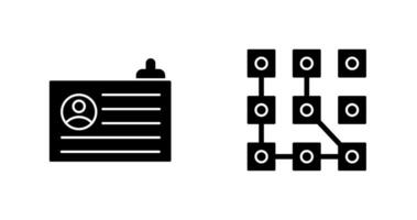 Compte et modèle icône vecteur