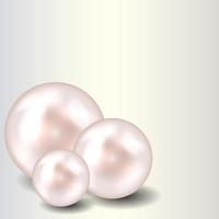 illustration vectorielle de beauté perle fond