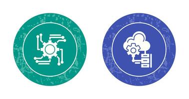 automatisation et gros Les données icône vecteur