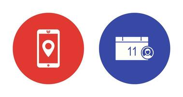 GPS un service et un événement la gestion icône vecteur